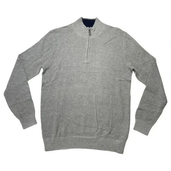 Club Room Soft Grey Heather Cotton Mens Sweater Size 2XL - Picture 10 of 10